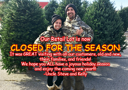 Our retail lot is closed for the 2017 season