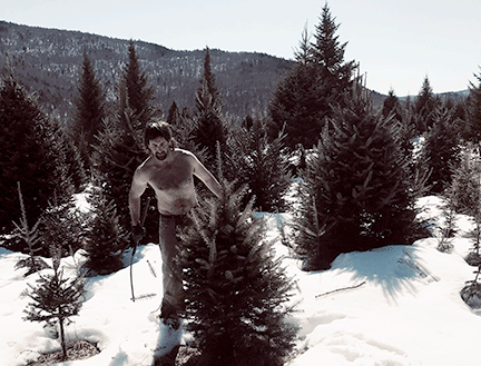 Uncle Steve's Christmas Tree Lot is located between Manchester, NH and Concord, NH.